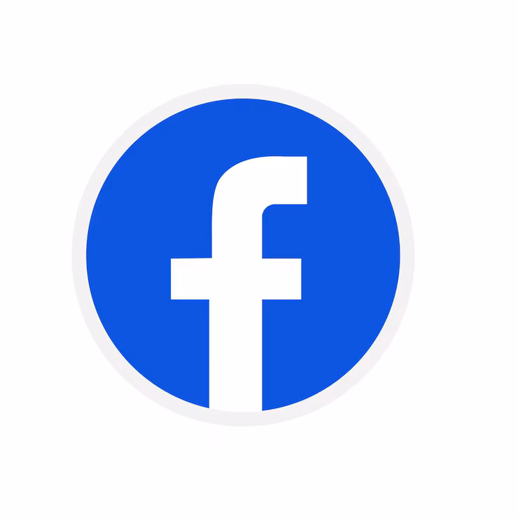 facebook logo blue circle